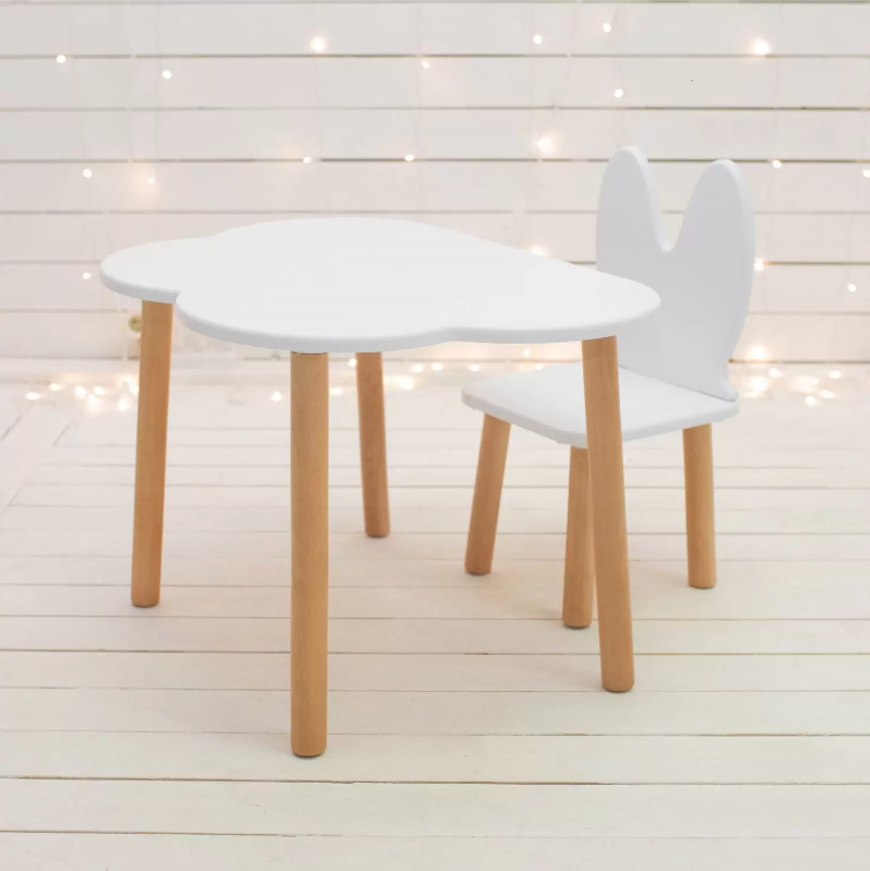 Набор PREMIUM стол Облачко + стул Зайка