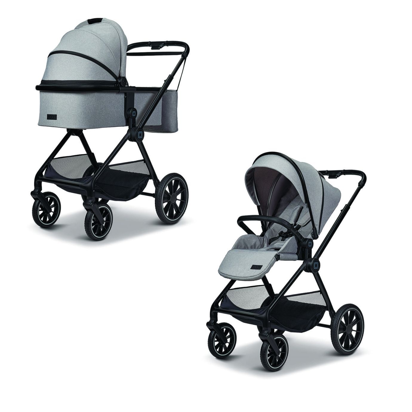 Коляска детская 2в1 Clicc stone/melange 2025