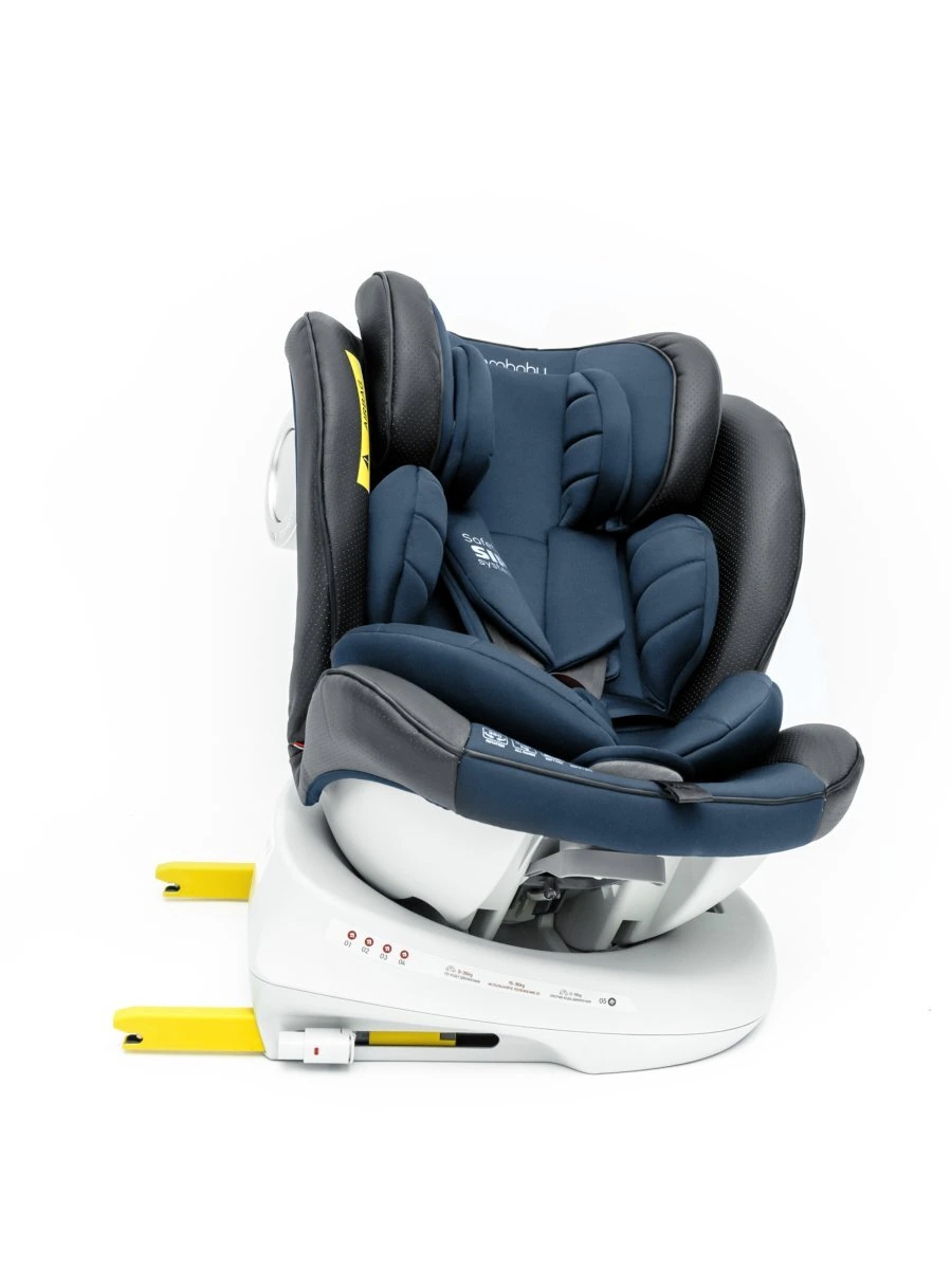 Автокресло детское CHAMPION, Isofix класс D, группа 0+/1/2/3 синий