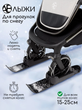 Лыжи (накладки) на колеса детских колясок