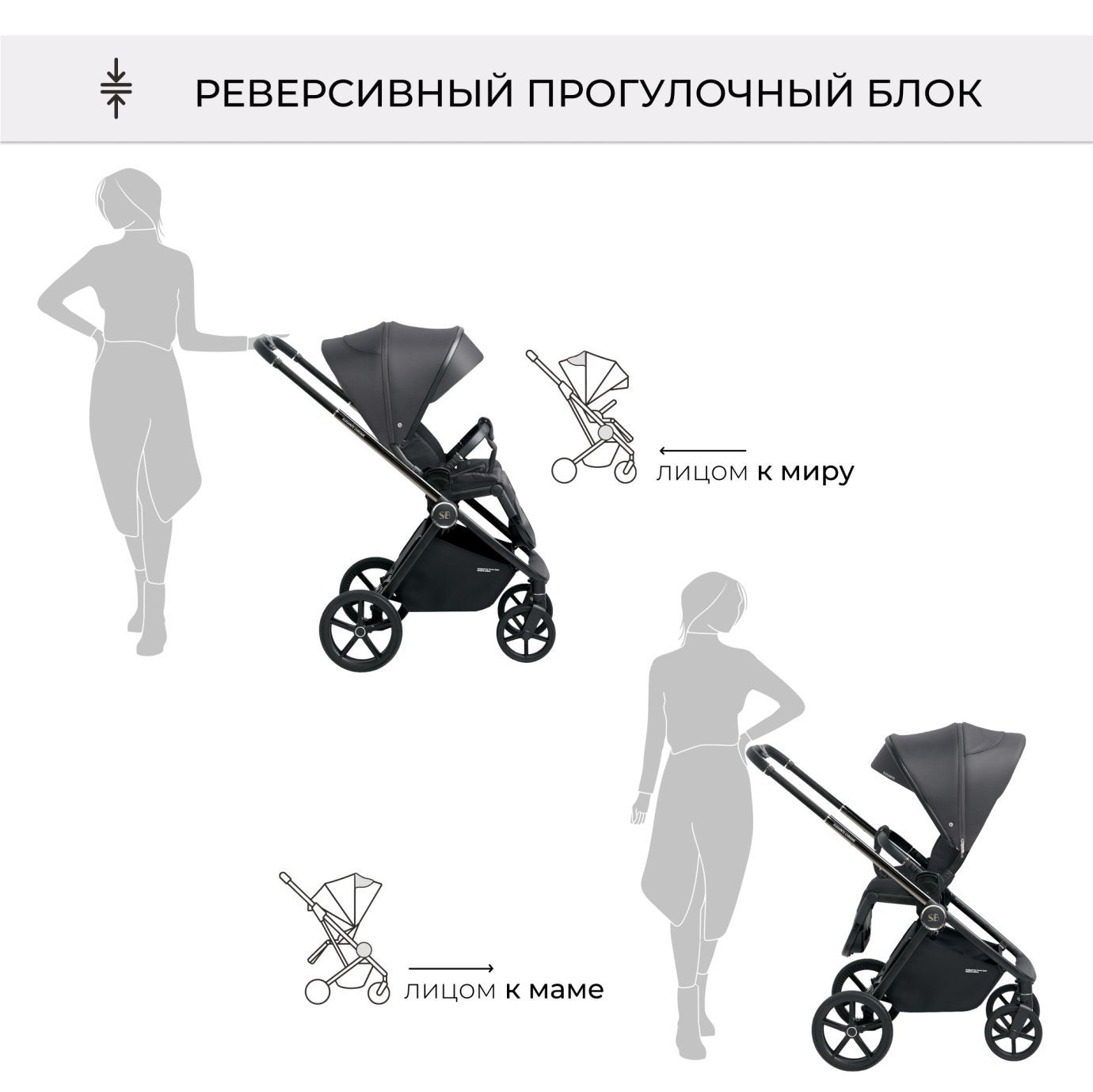 Коляска Elegante Chrome
