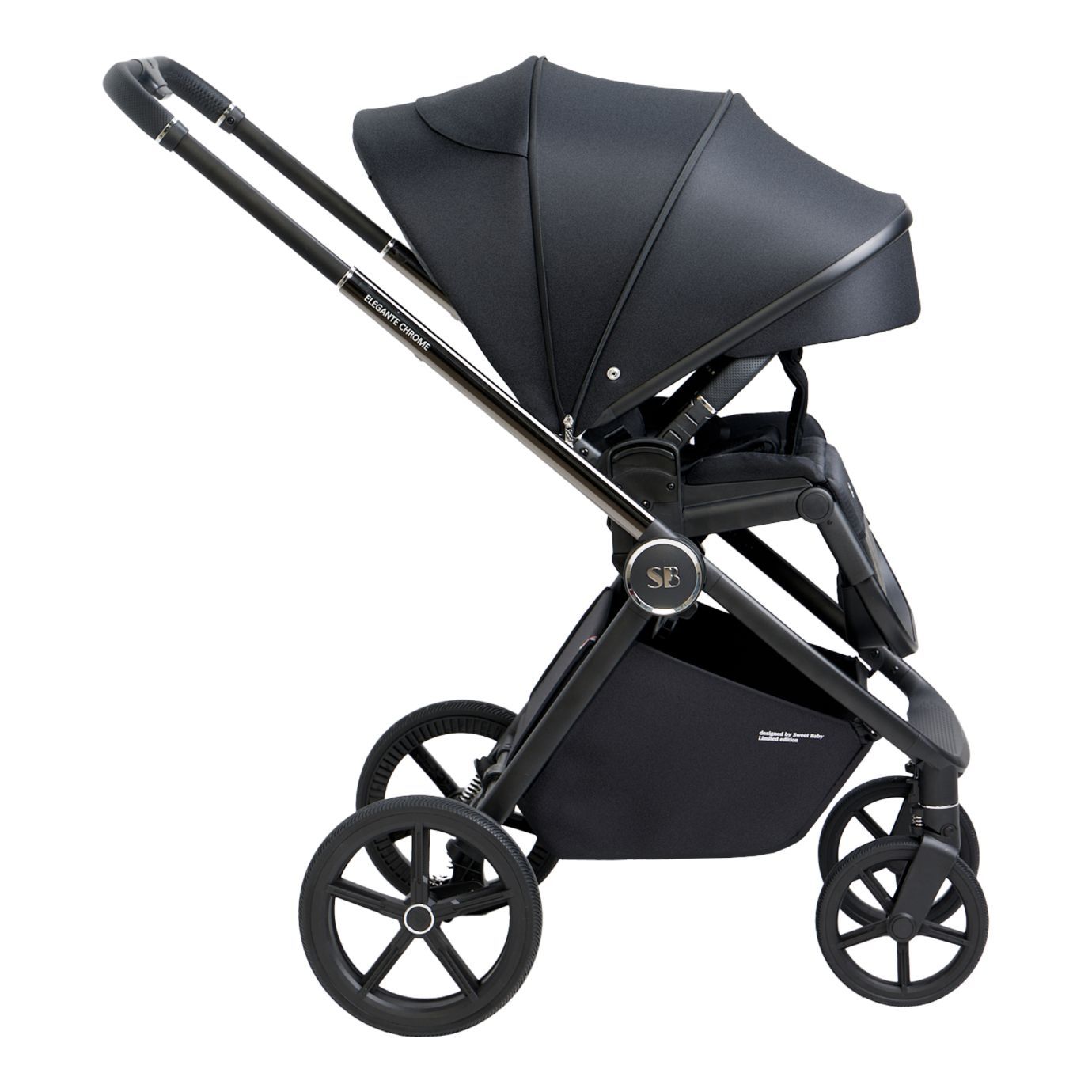 Прогулочная коляска Elegante Chrome Black