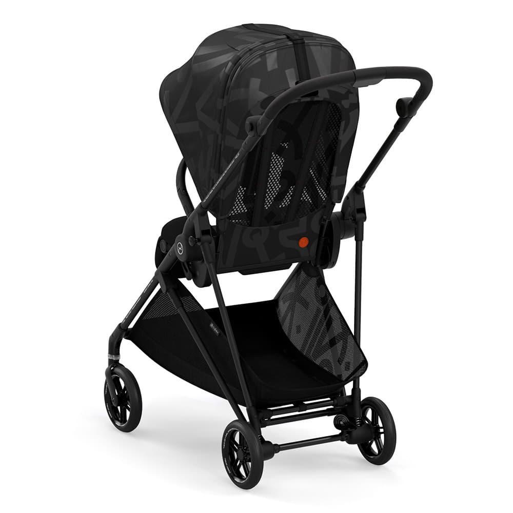 Прогулочная коляска Melio Street Real Black с дождевиком