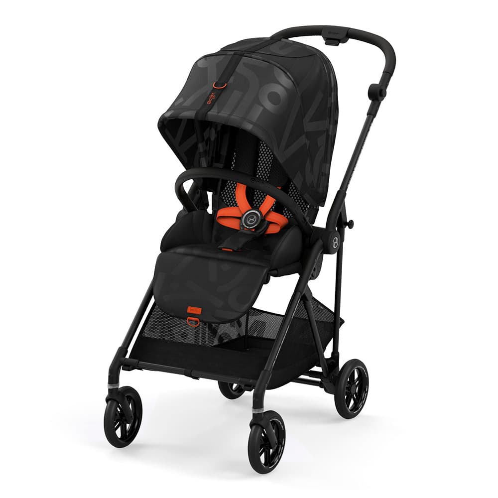 Прогулочная коляска Melio Street Real Black с дождевиком