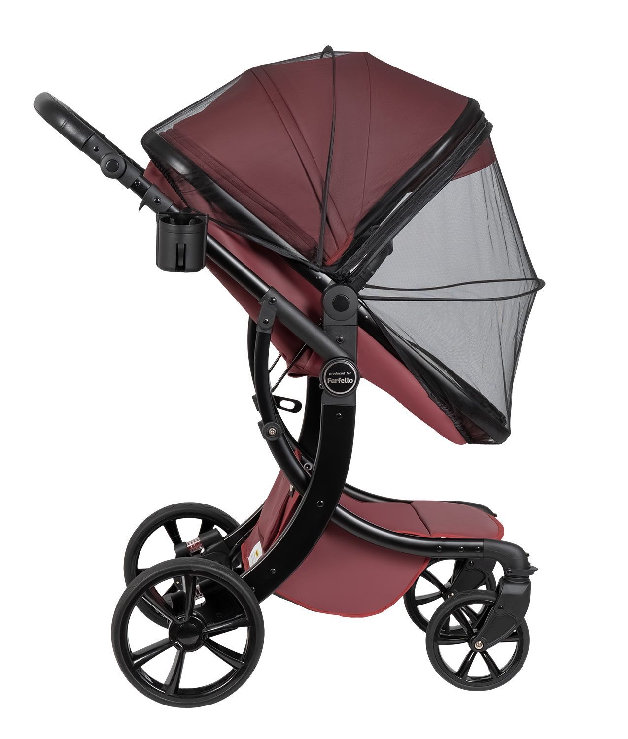 Коляска трансформер Aimile Adventurer бургунди