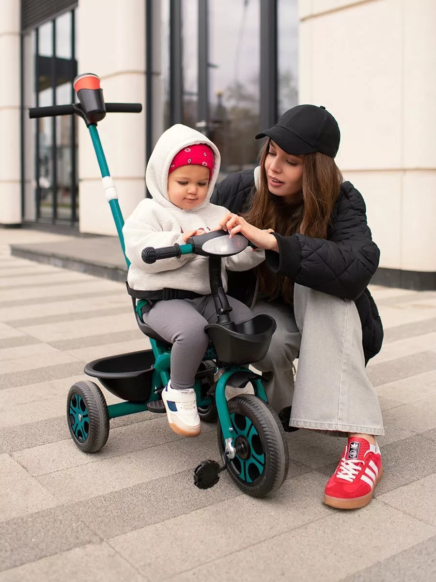 Велосипед детский трехколесный с ручкой Legend