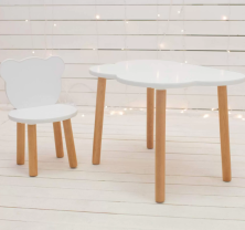 Набор стол Облачко + стул Мишка