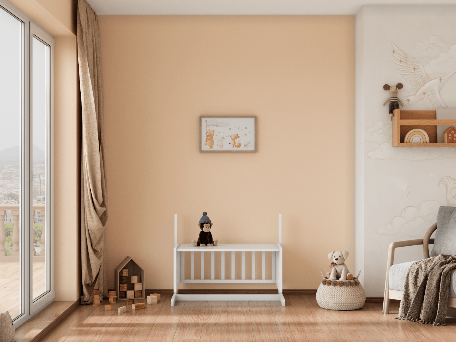 Детская колыбель с матрасом LITTLE MOON