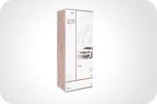 Шкаф Q-bix 31 БМВ белый/дерево