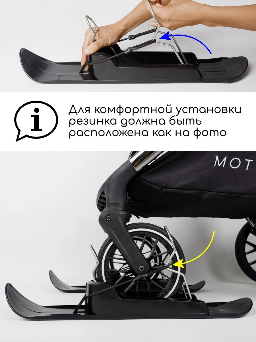 Лыжи (накладки) на колеса детских колясок