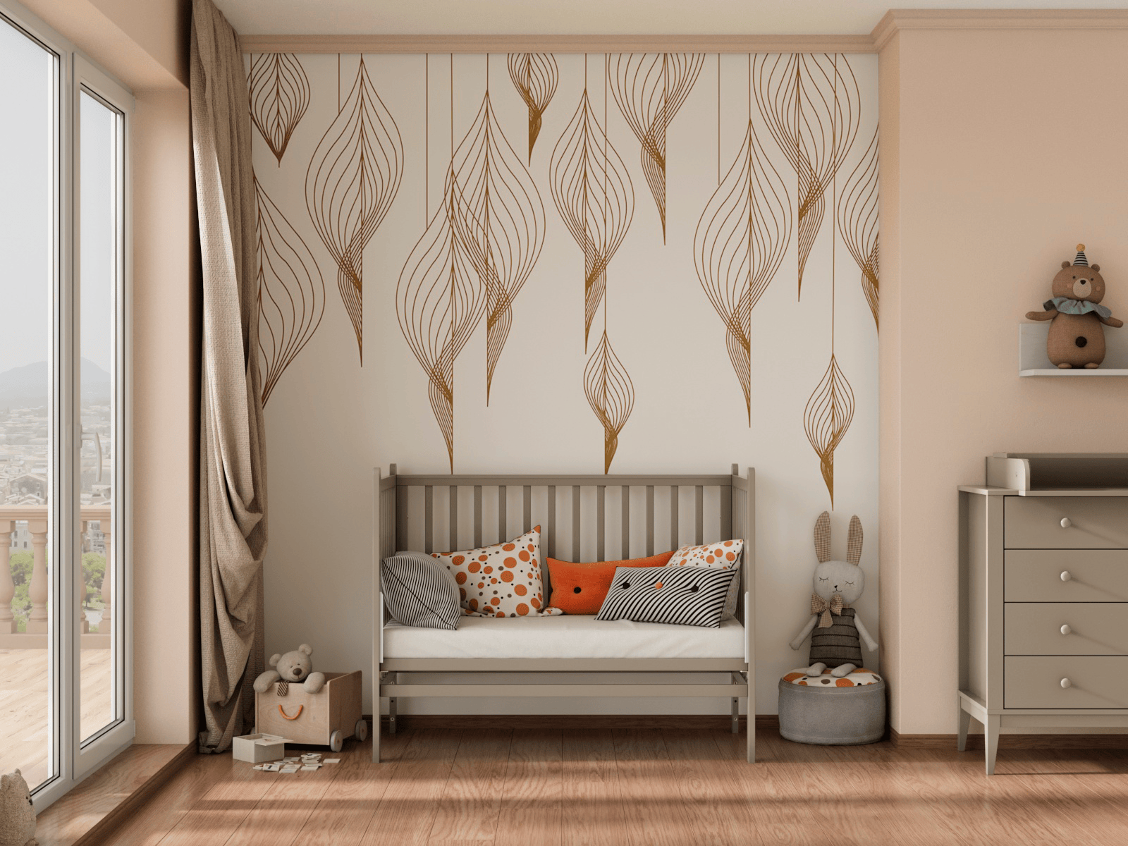 Кроватка Lunna Lika капучино