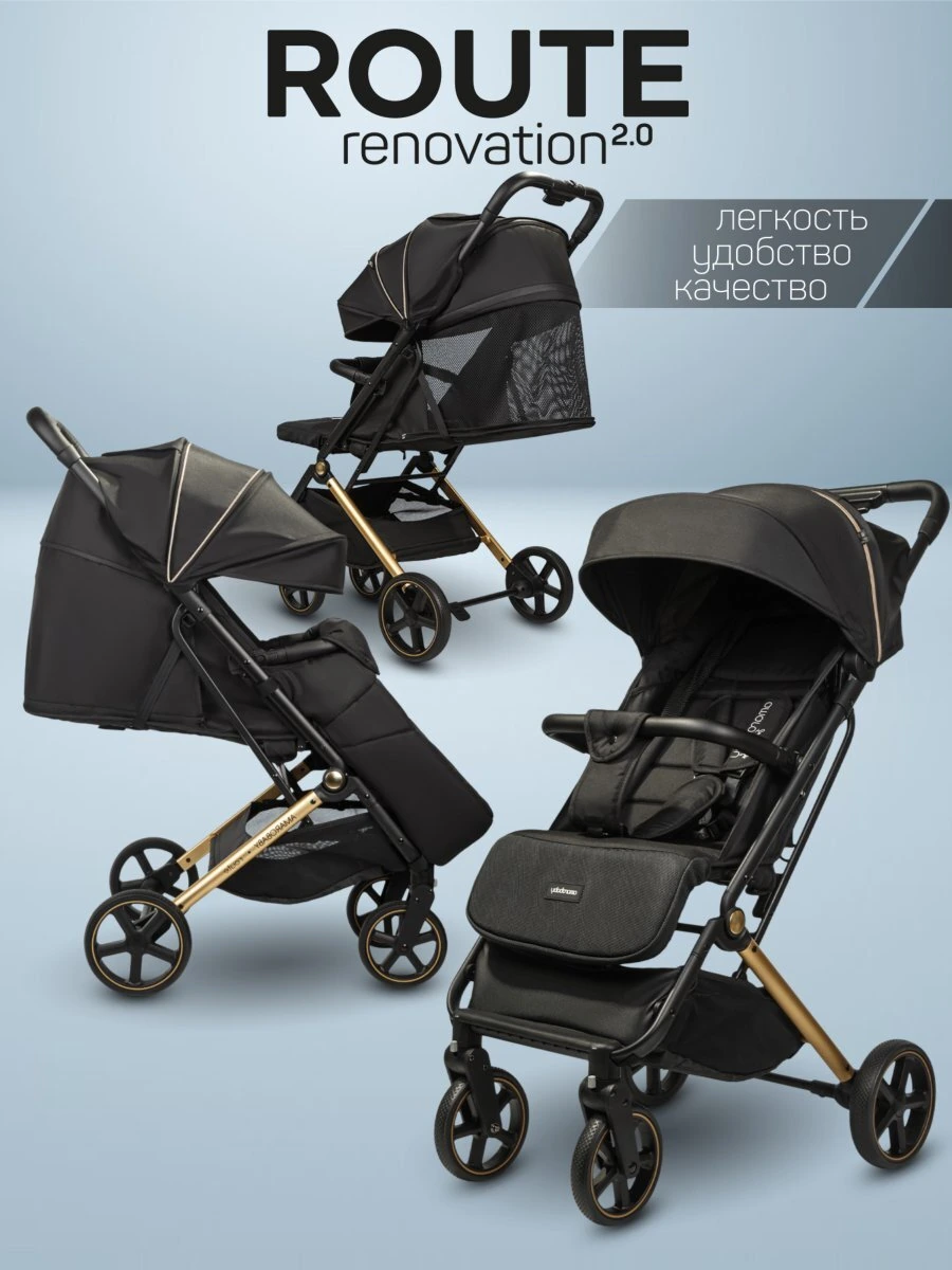 Коляска прогулочная Route gold