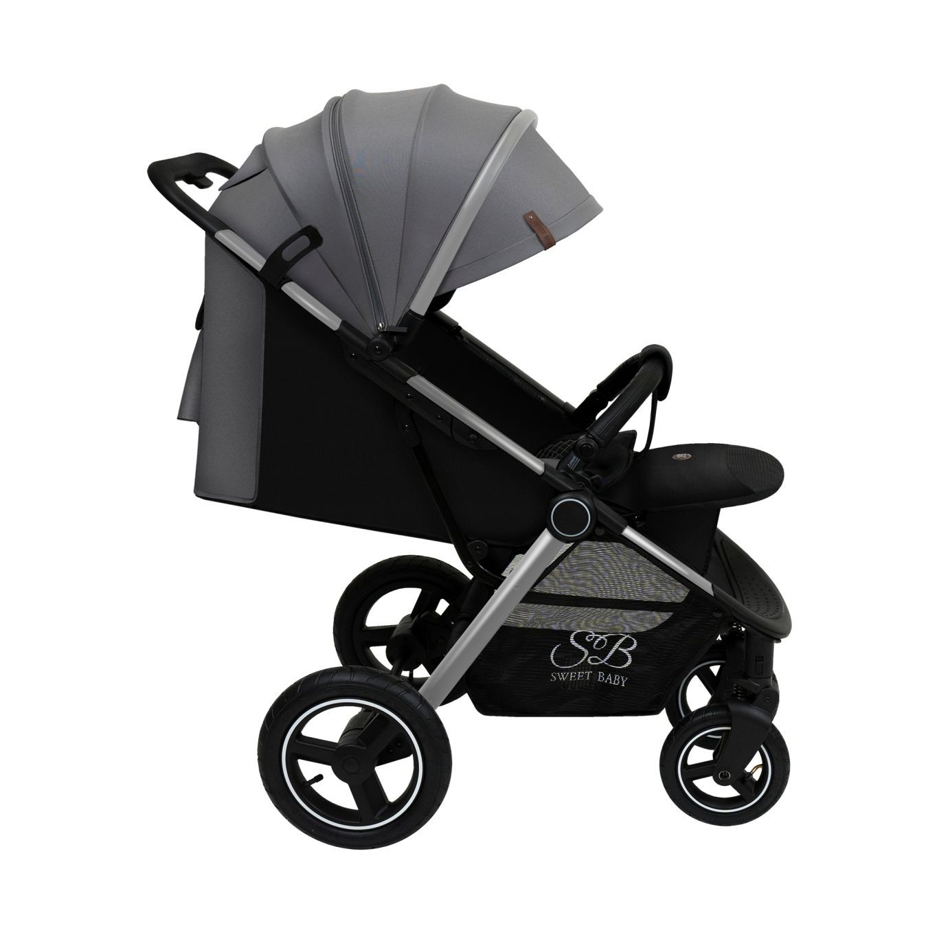 Прогулочная коляска Suburban Compatto Silver Gray (Air)