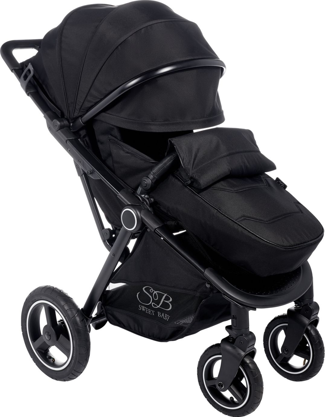 Прогулочная коляска Suburban Compatto Black (Air)