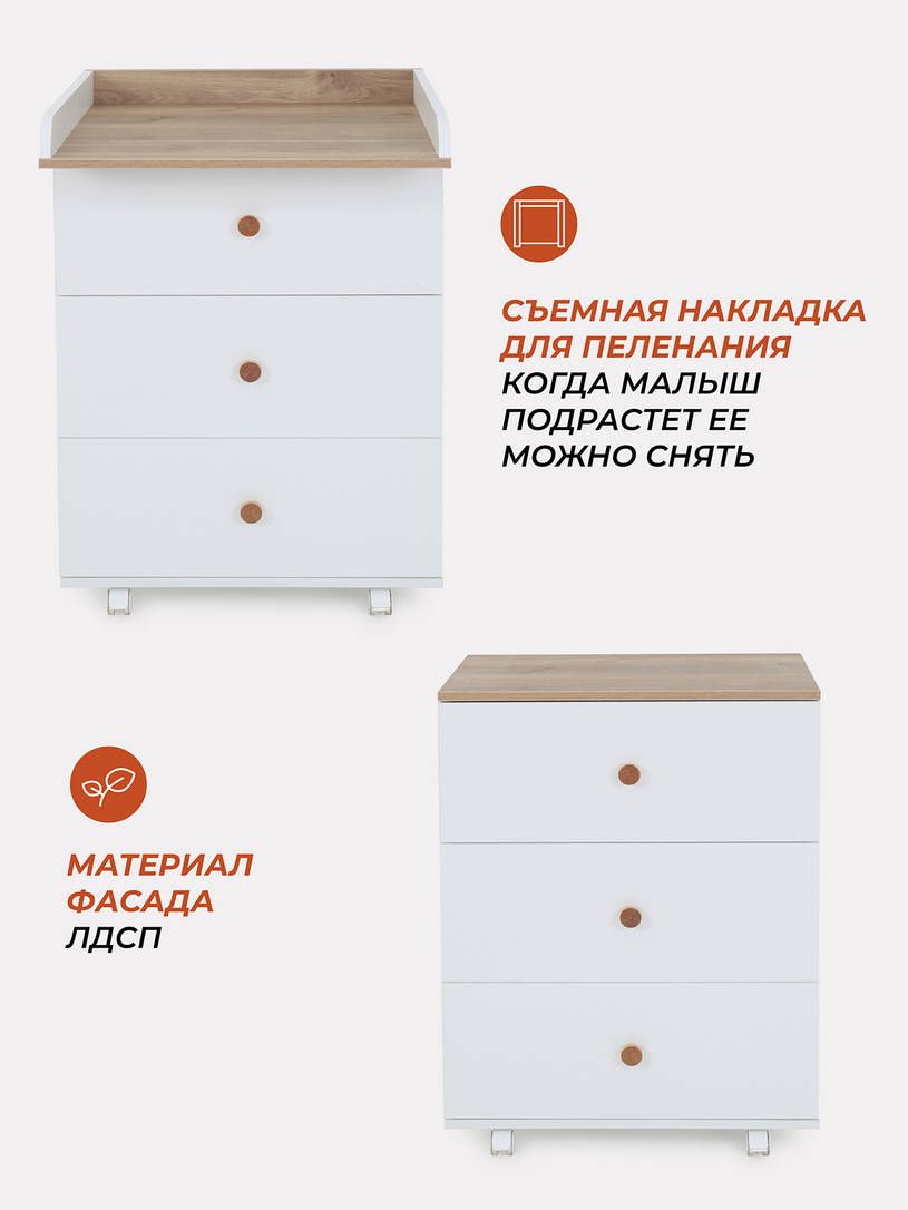 Комод Rant Elsa 600/3 CLOUD WHITE