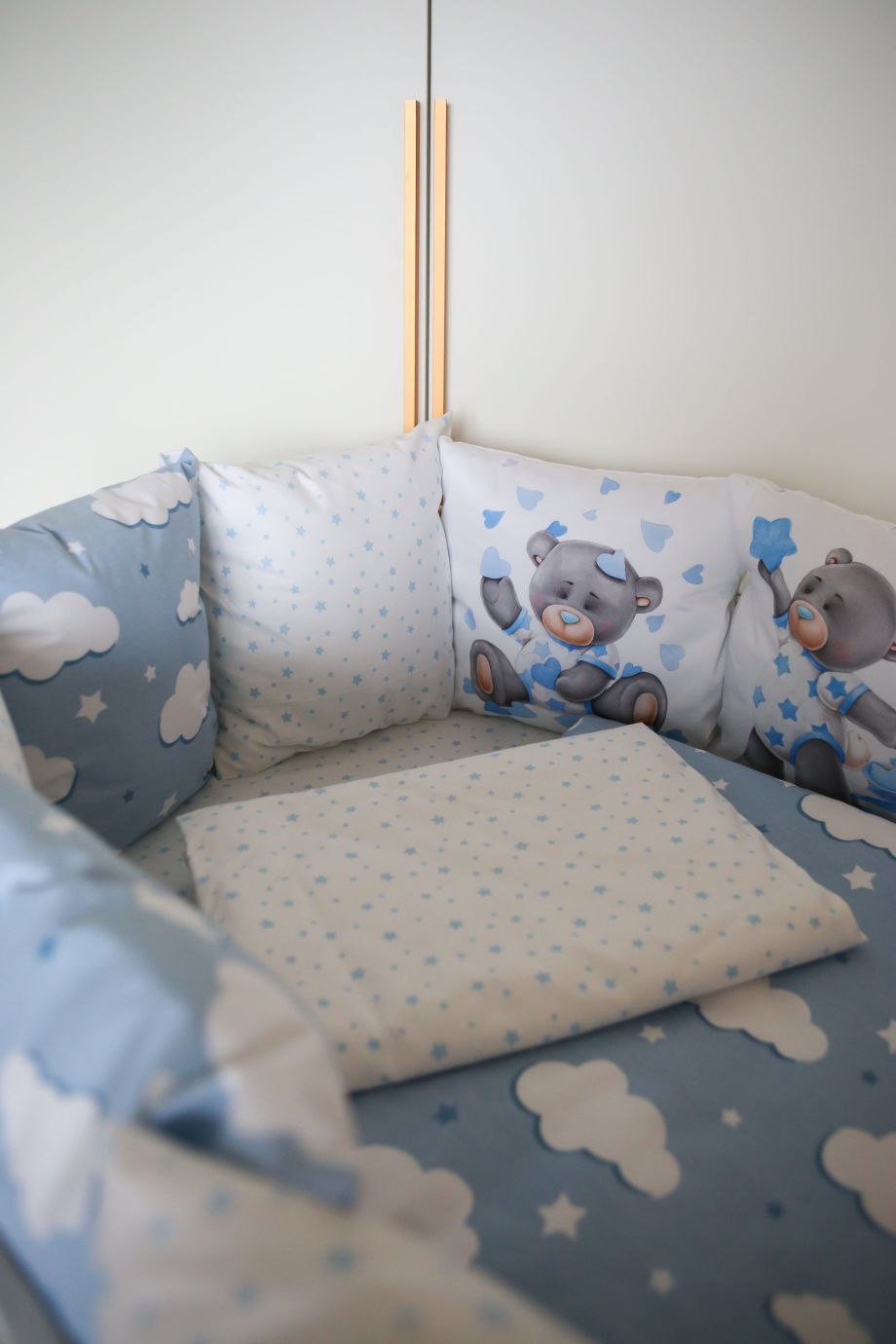 Комплект 17 предметов "малыш на луне голубой"