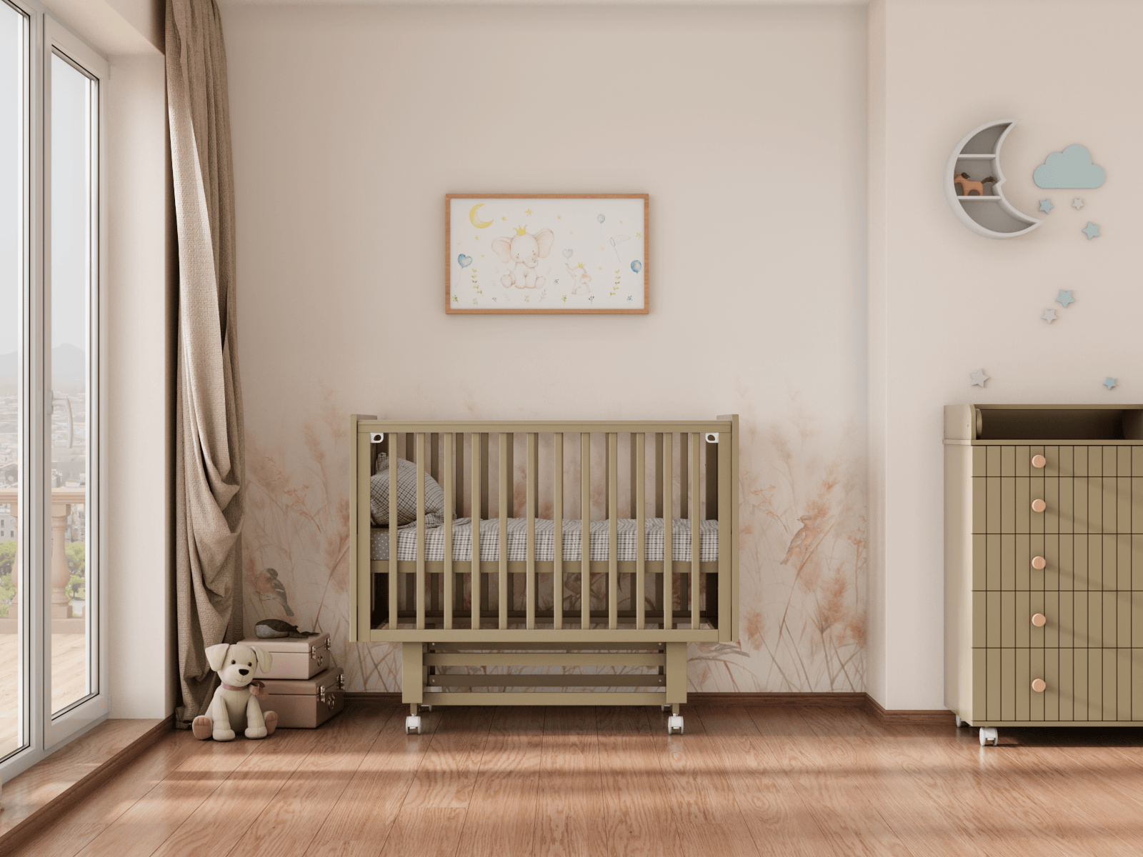 Кровать Incanto Charm продольный маятник цвет кашемир