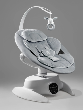 Качели электронные детские Smart swing, серый