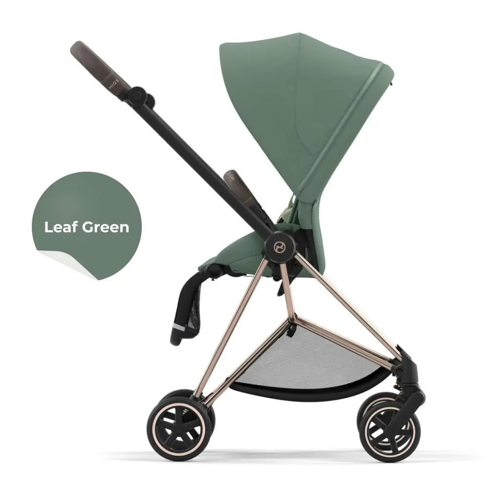 Cybex Mios III Rose Gold Leaf Green