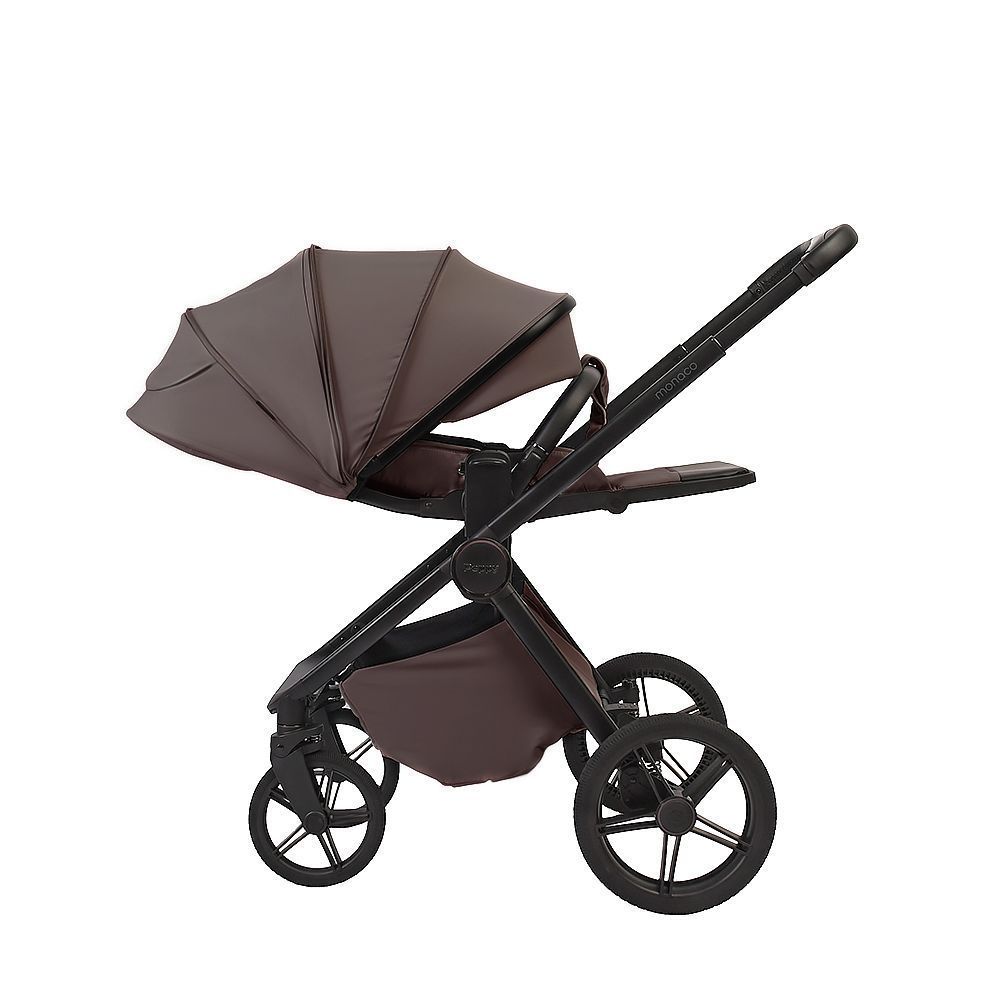 Коляска 2в1 Peppy Monaco Plus Brownie (рама черная)