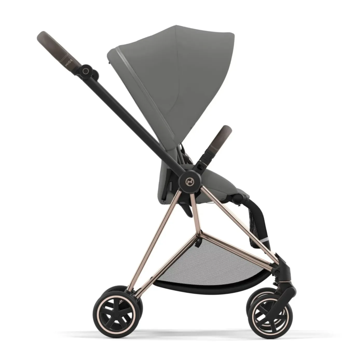 Cybex Mios III Прогулочная коляска, шасси Rose Gold, Mirage grey