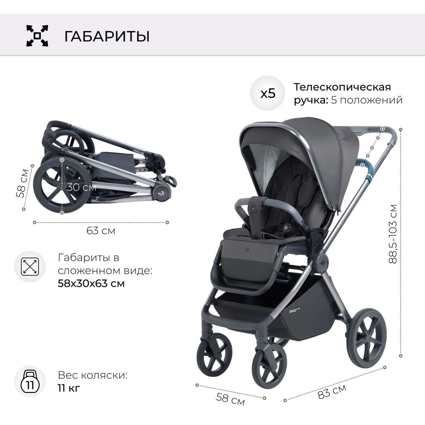 Коляска Elegante BRD
