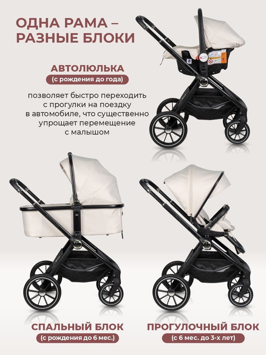 Модульная коляска Farfello Belleza