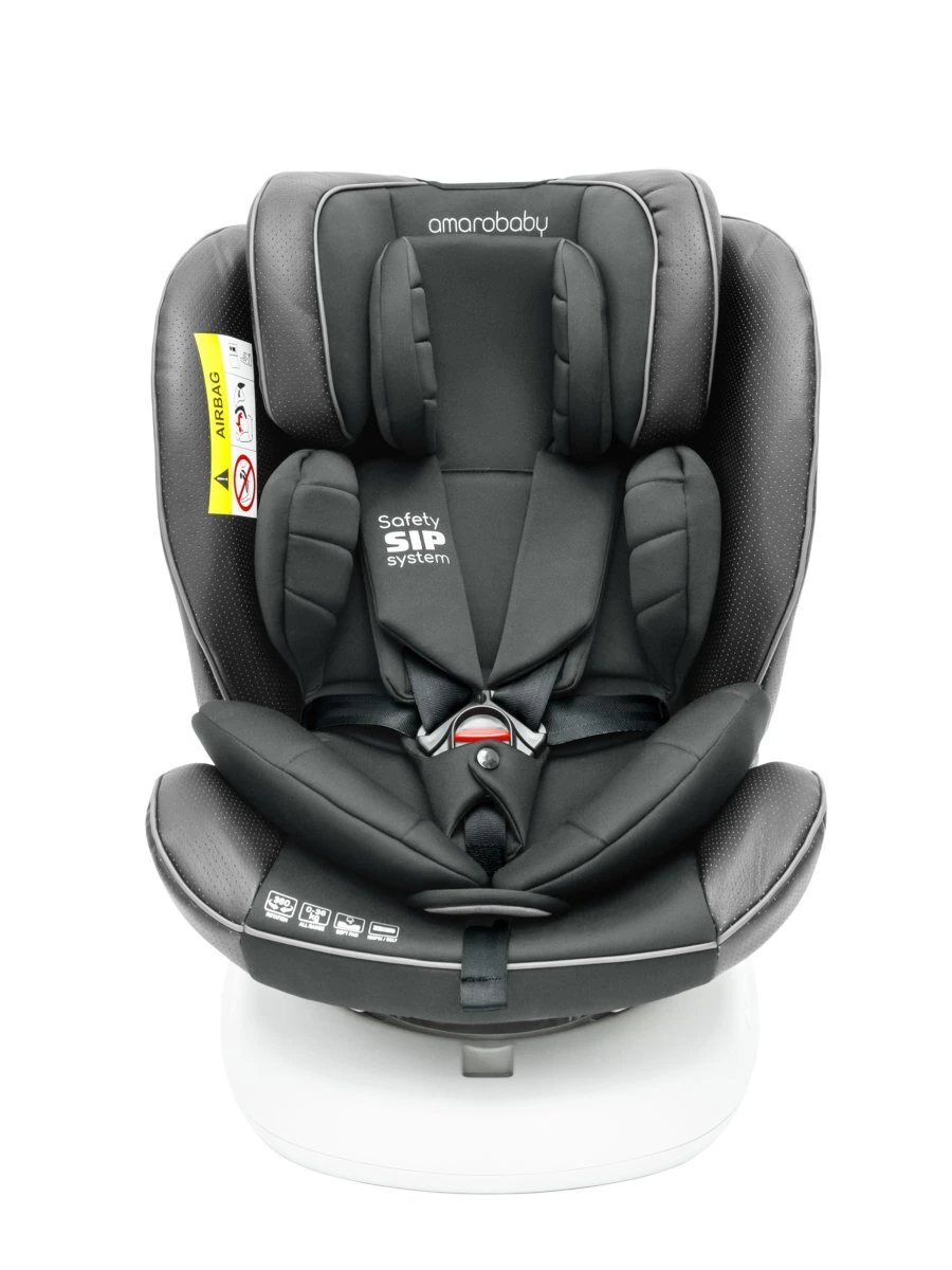 Автокресло детское CHAMPION, Isofix класс D, группа 0+/1/2/3 графит