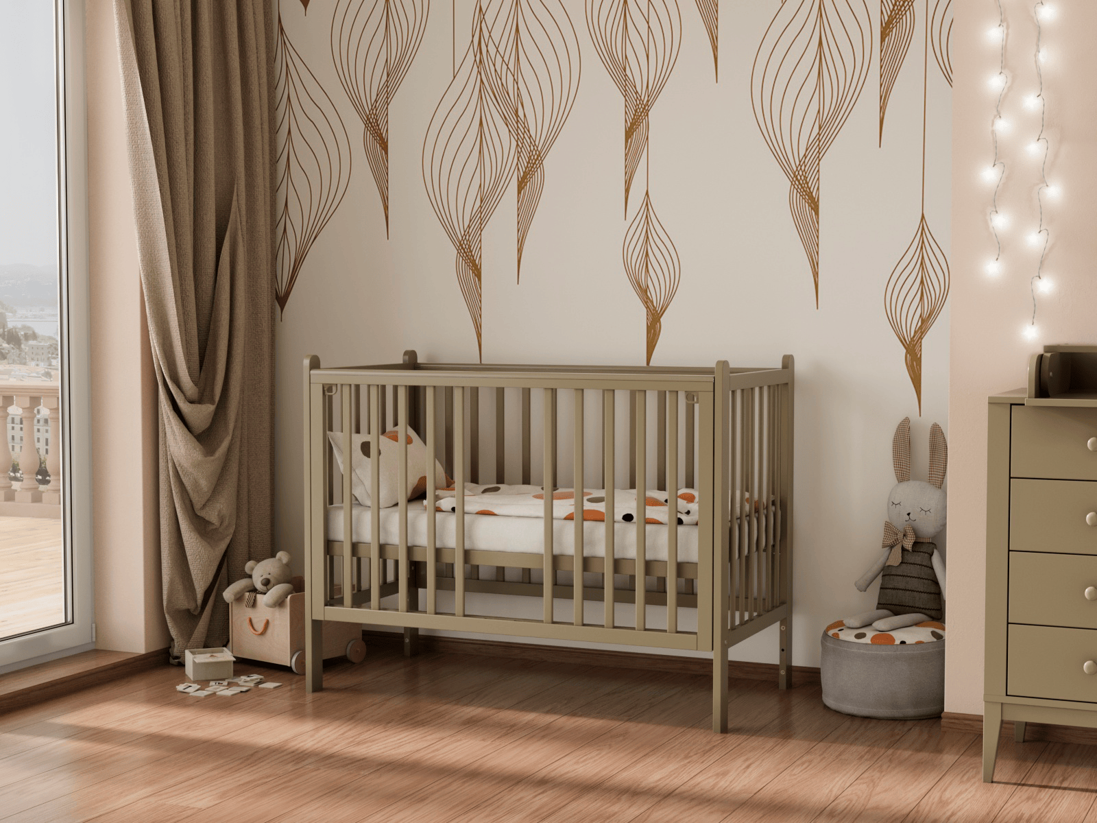 Кроватка Lunna Lika кашемир