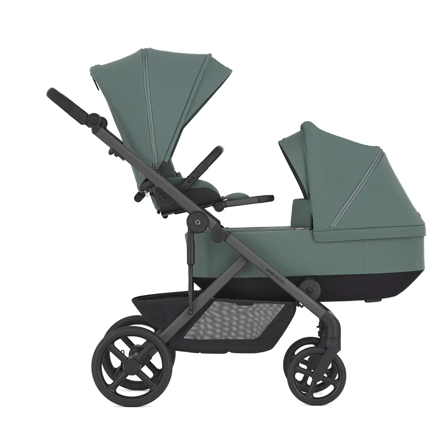 Коляска для двойни 2 в 1 Anex Modu Greeny