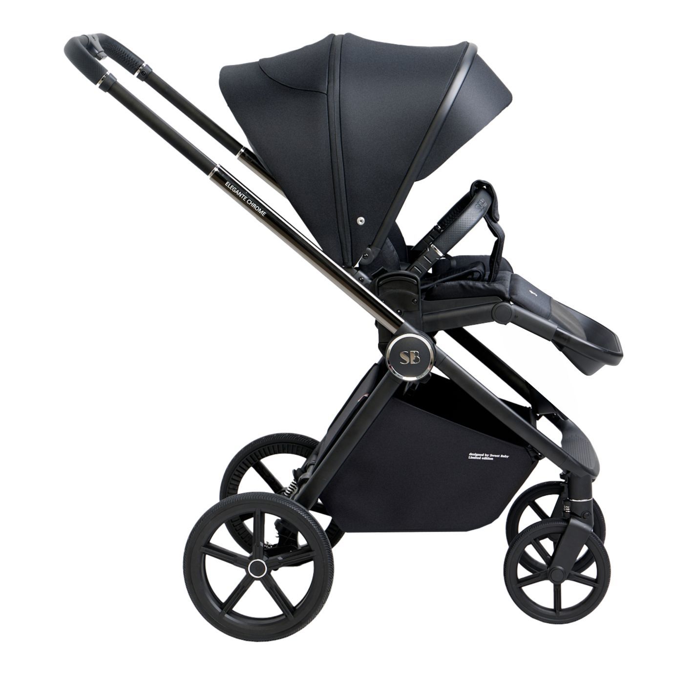 Прогулочная коляска Elegante Chrome Black