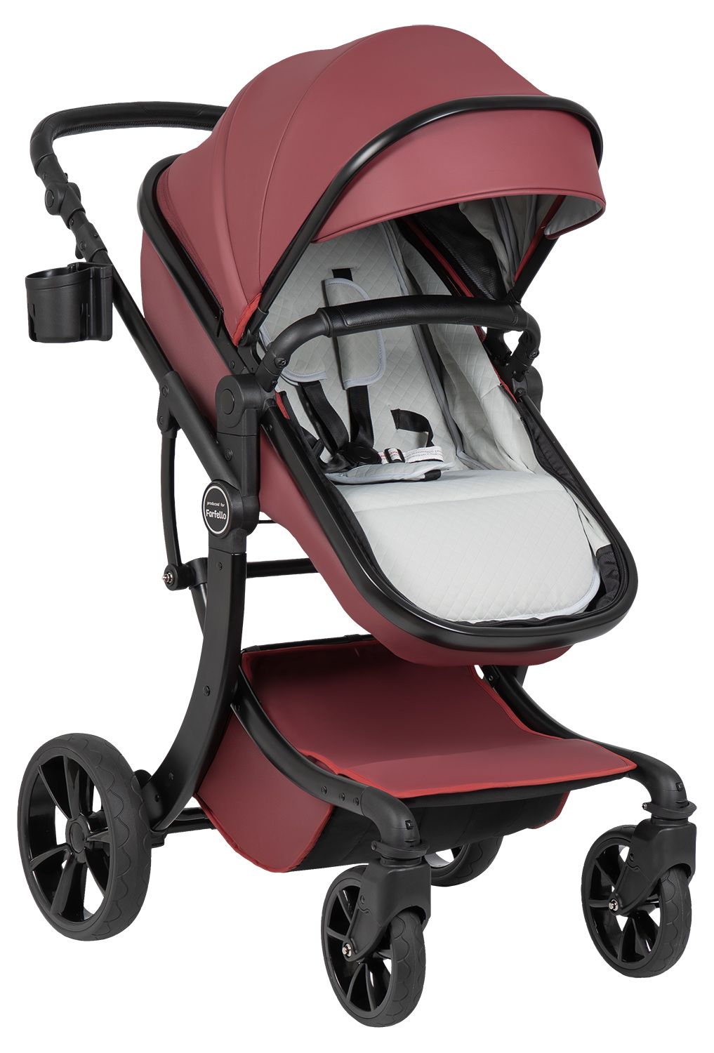 Коляска трансформер Aimile Adventurer бургунди