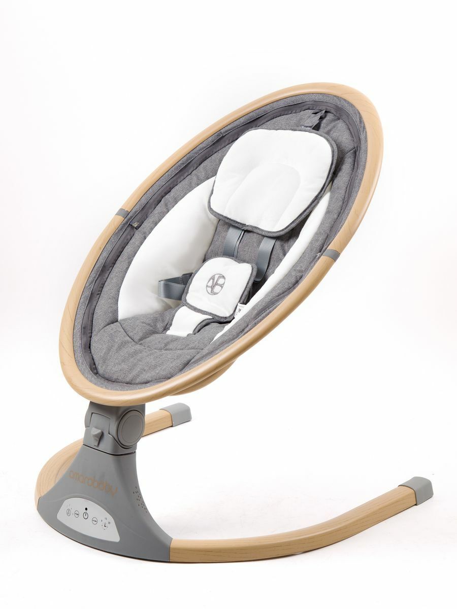 Электронные качели детские AMAROBABY ERGO SWING, серый