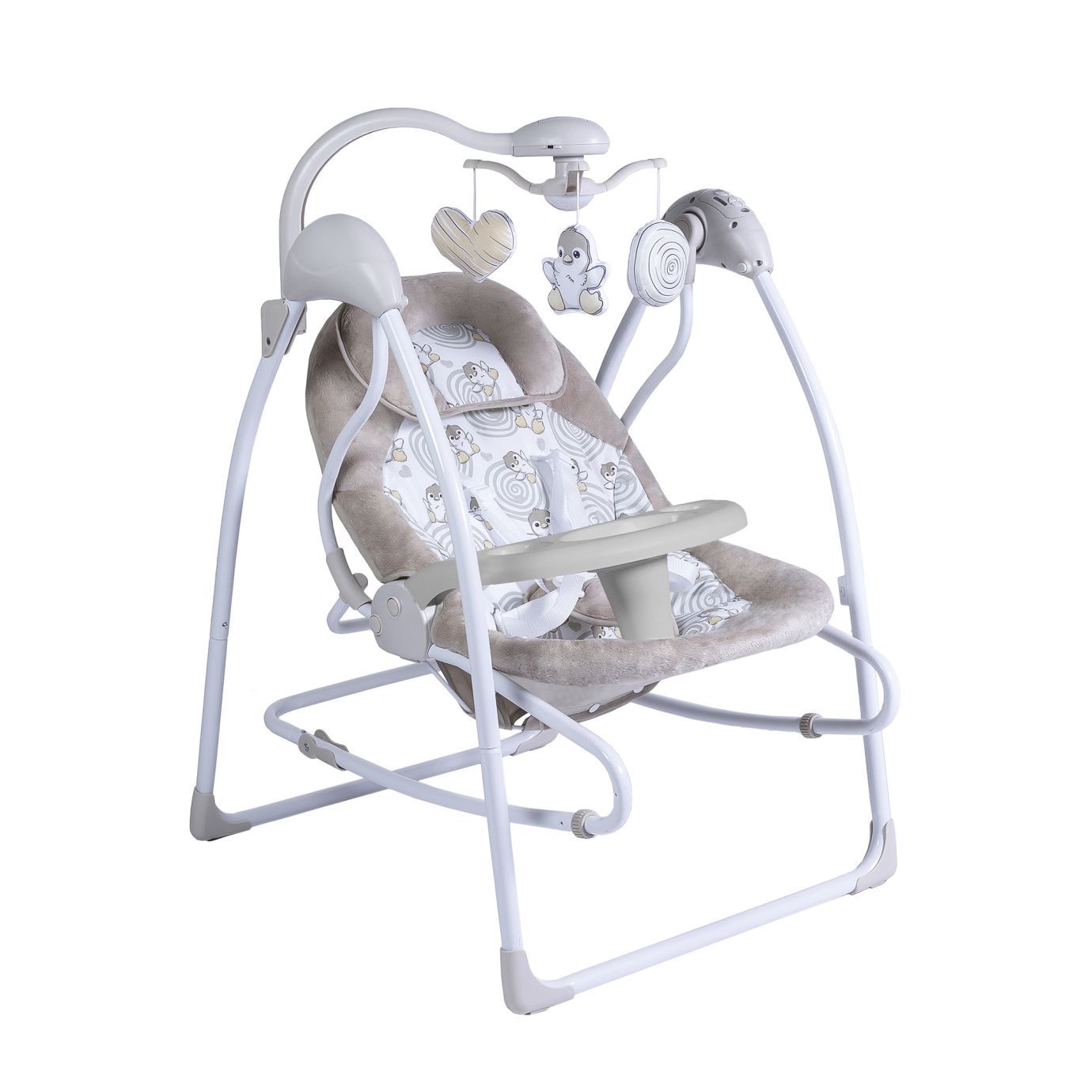 Электрокачели 2в1 Sweet Baby Pure Pinguino Crema