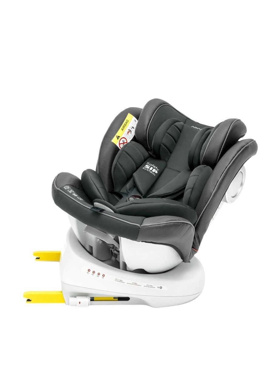 Автокресло детское CHAMPION, Isofix класс D, группа 0+/1/2/3 графит