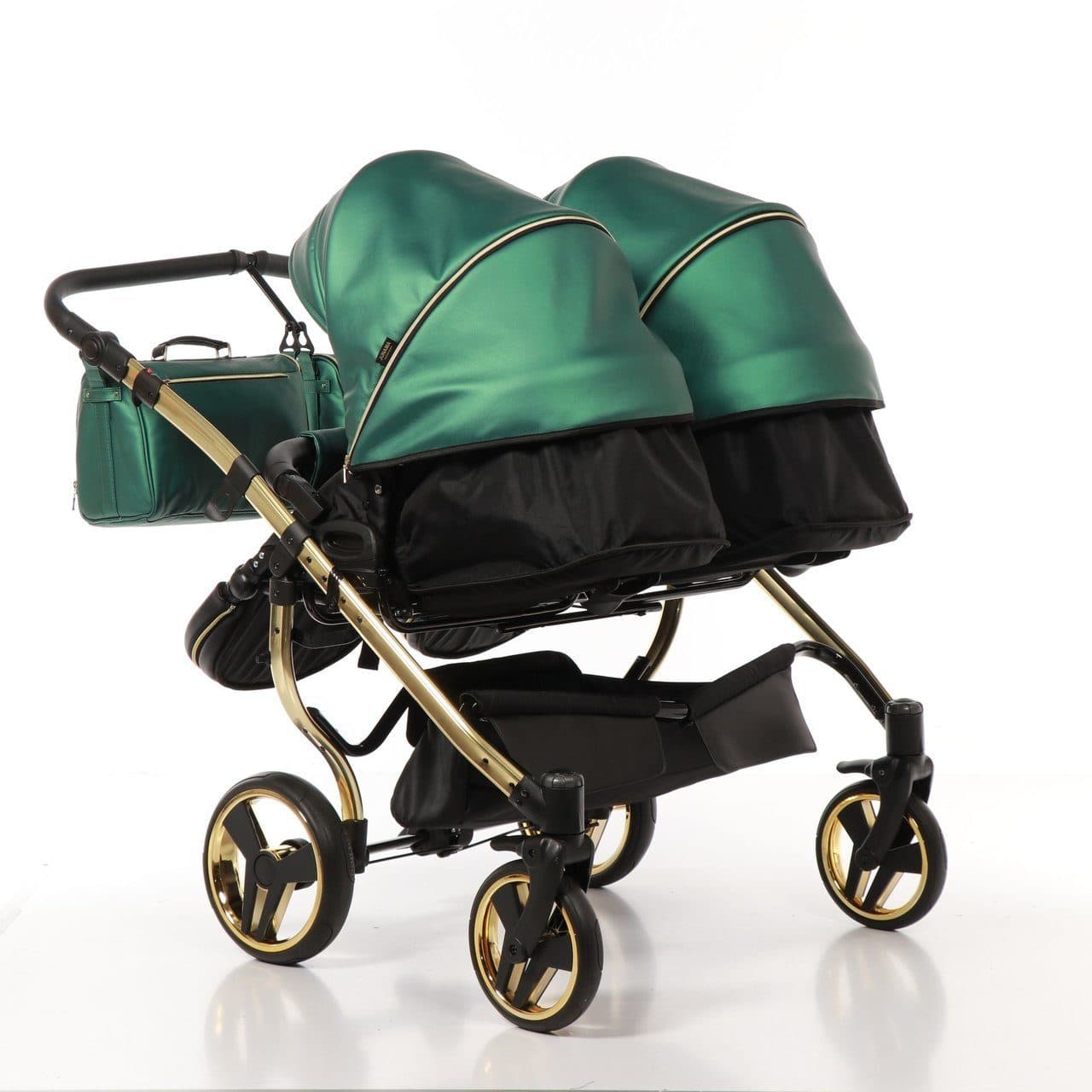 Коляска детская для двойни 2 в 1 JUNAMA Fluo Line DUO