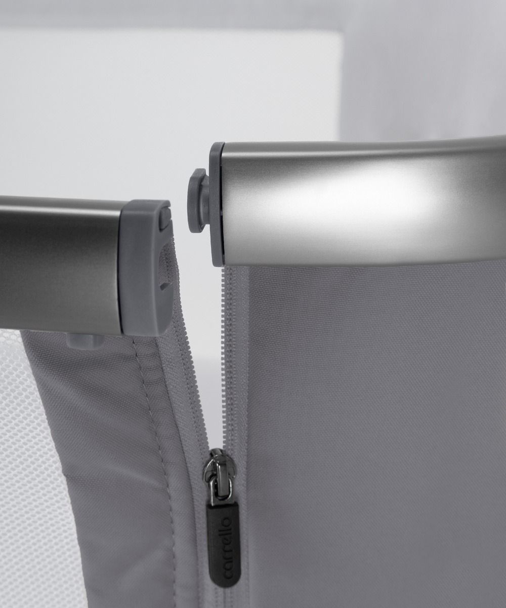 Приставная кроватка Aria 2 в 1 серый