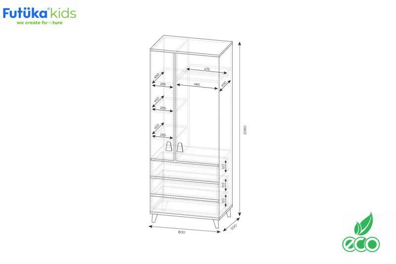 Шкаф LX 33 без принта