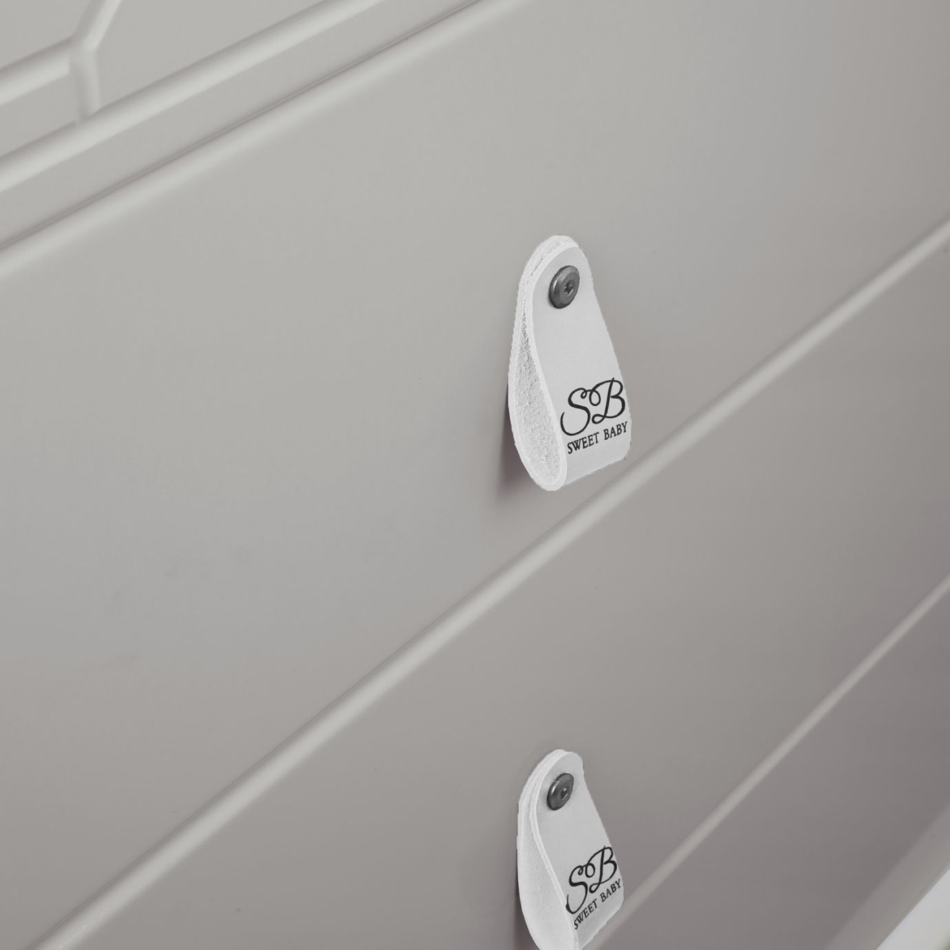 Пеленальный комод Nuovo Серый/белый