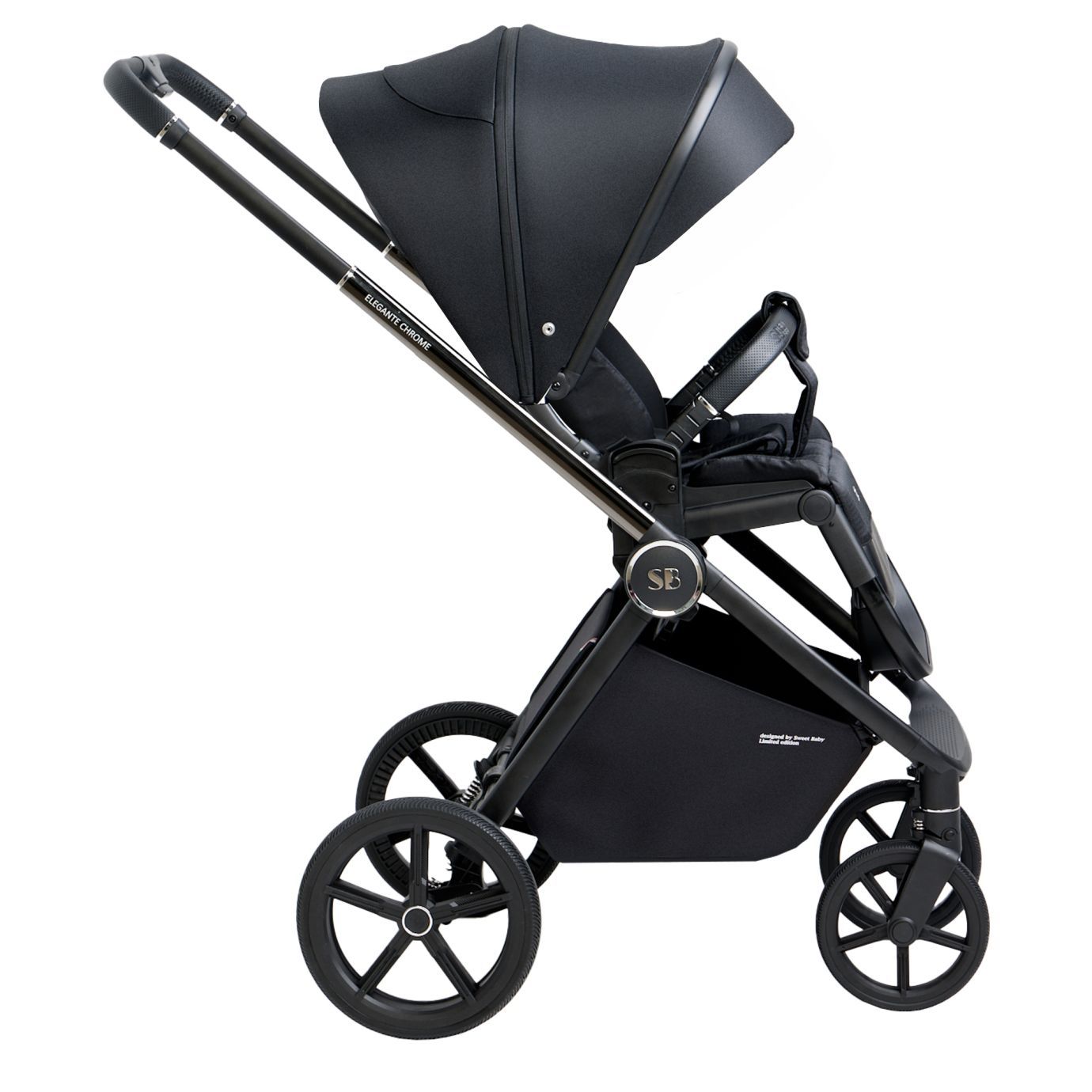Прогулочная коляска Elegante Chrome Black