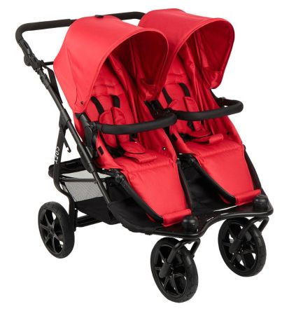 Коляска для двойни Cozy DOU прогулочный блок Red
