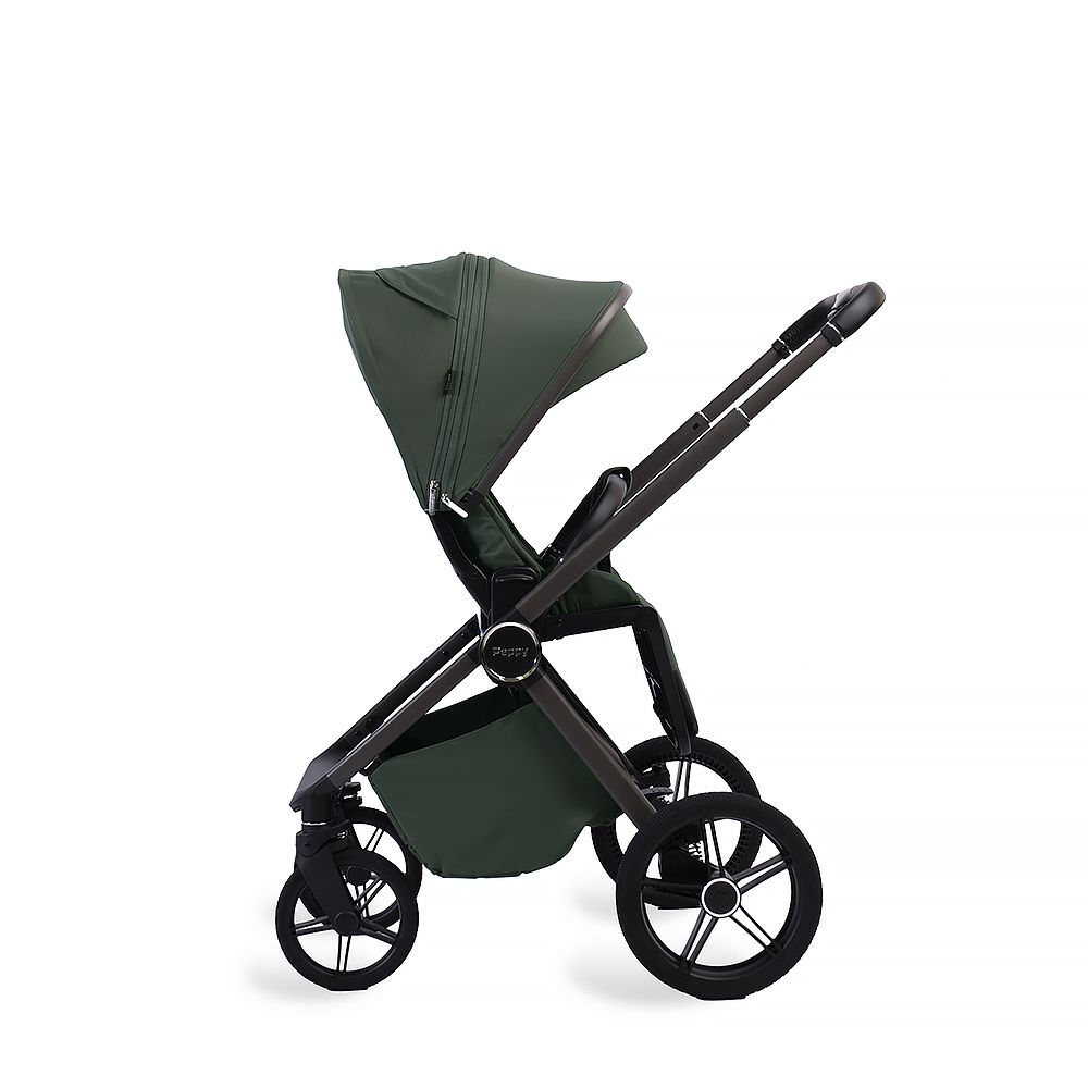 Коляска 2в1 Peppy Monaco Plus Oliva Green (рама серая)