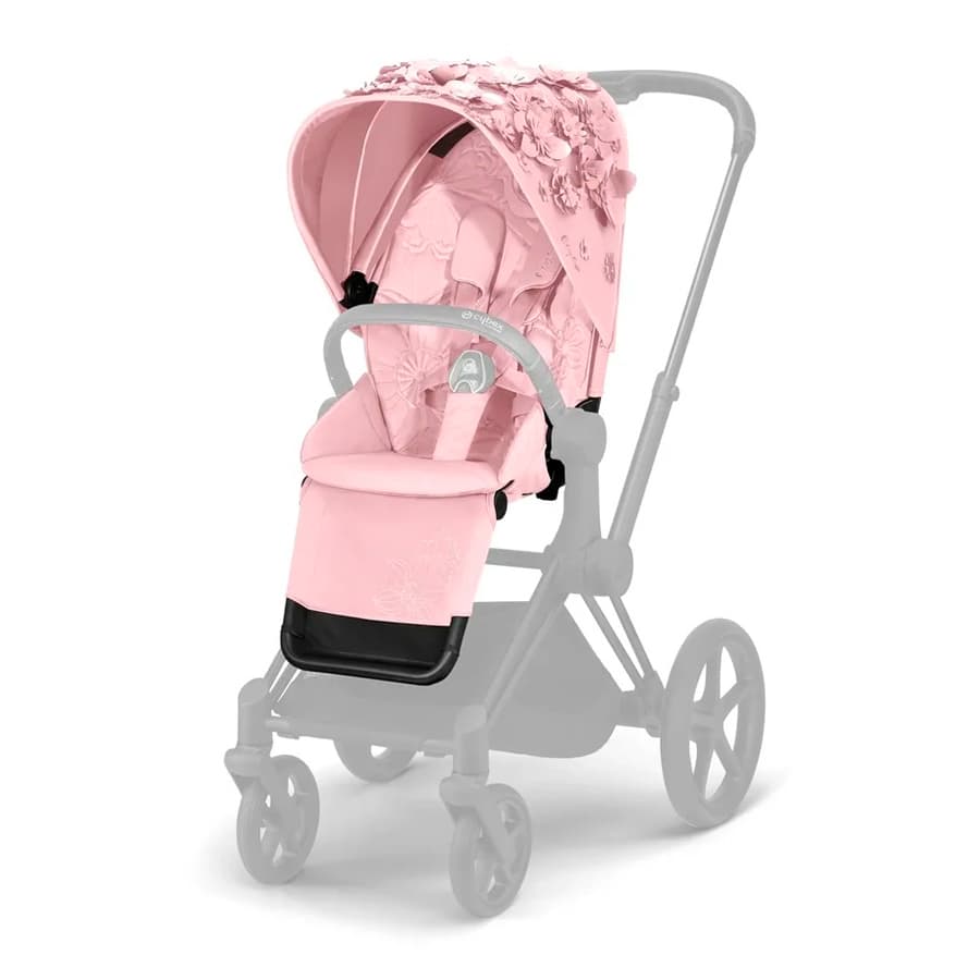 Детская коляска Cybex PRIAM III FE Simply Flowers Pink 2 в 1