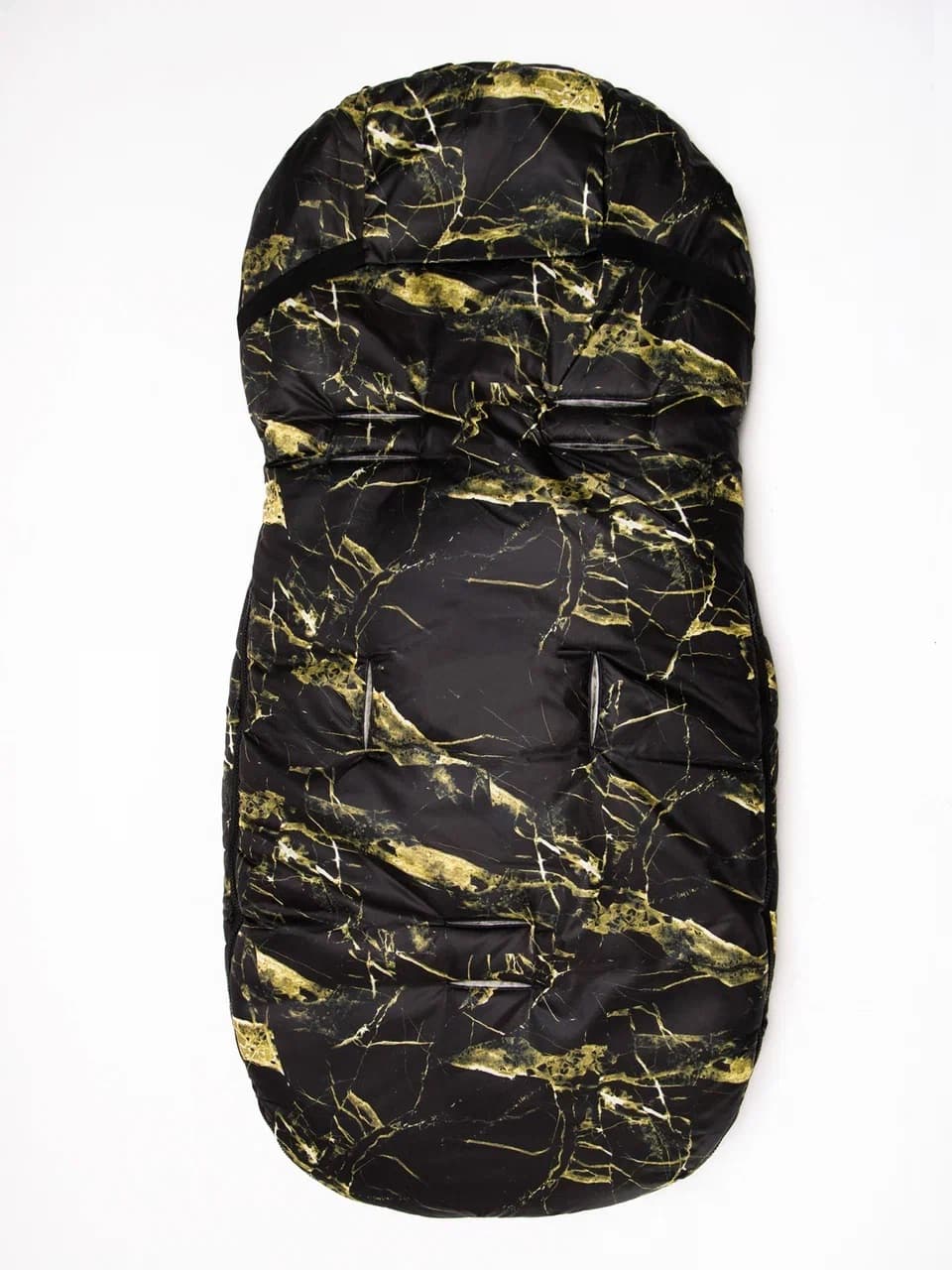 Конверт зимний меховой черный мрамор