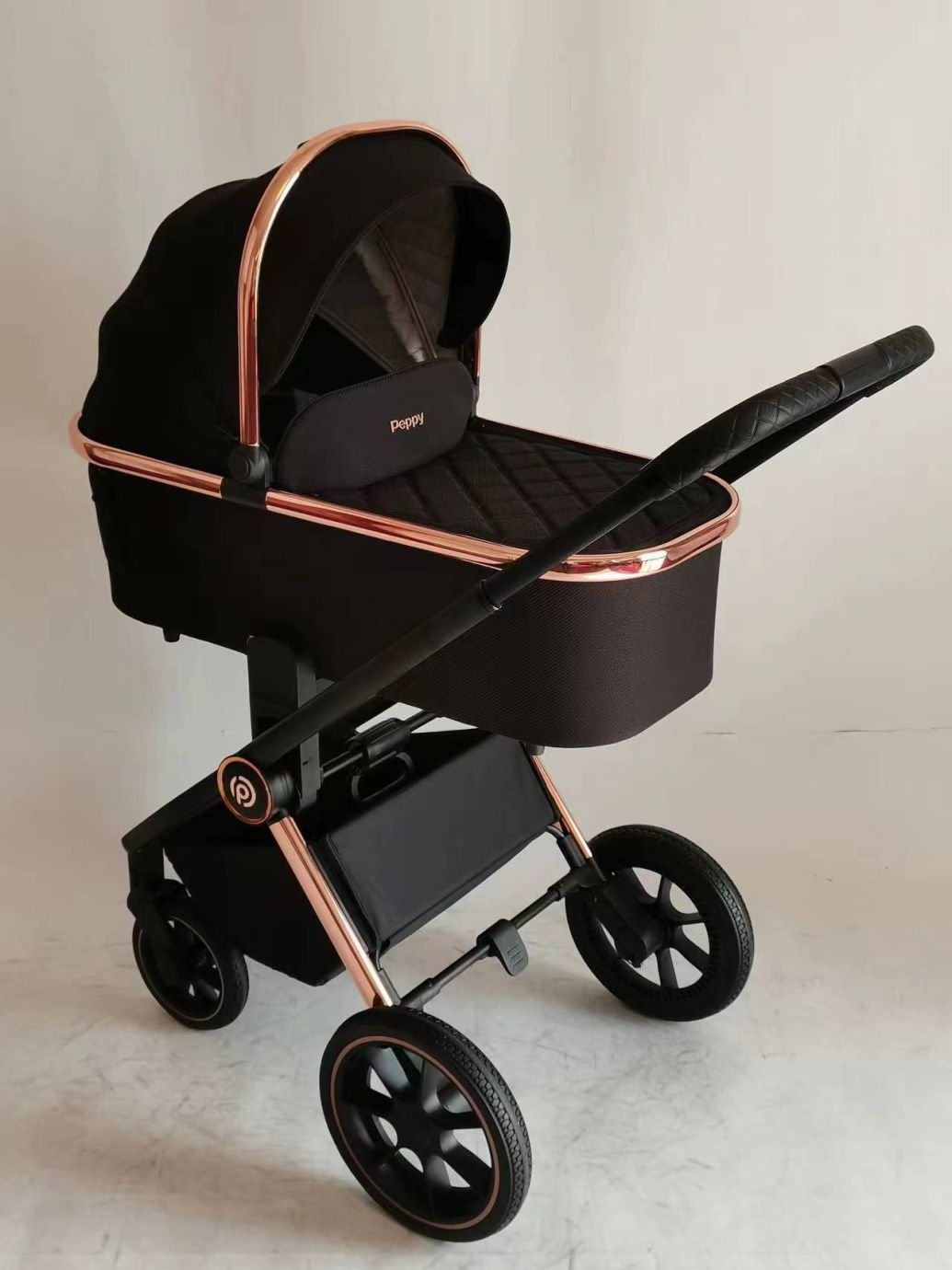 Коляска детская Peppy Monaco Golden black
