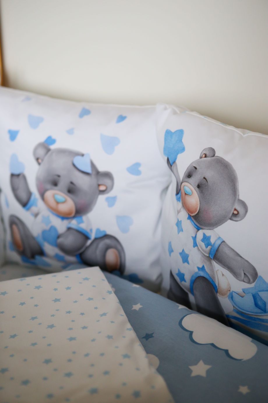 Комплект 17 предметов "малыш на луне голубой"