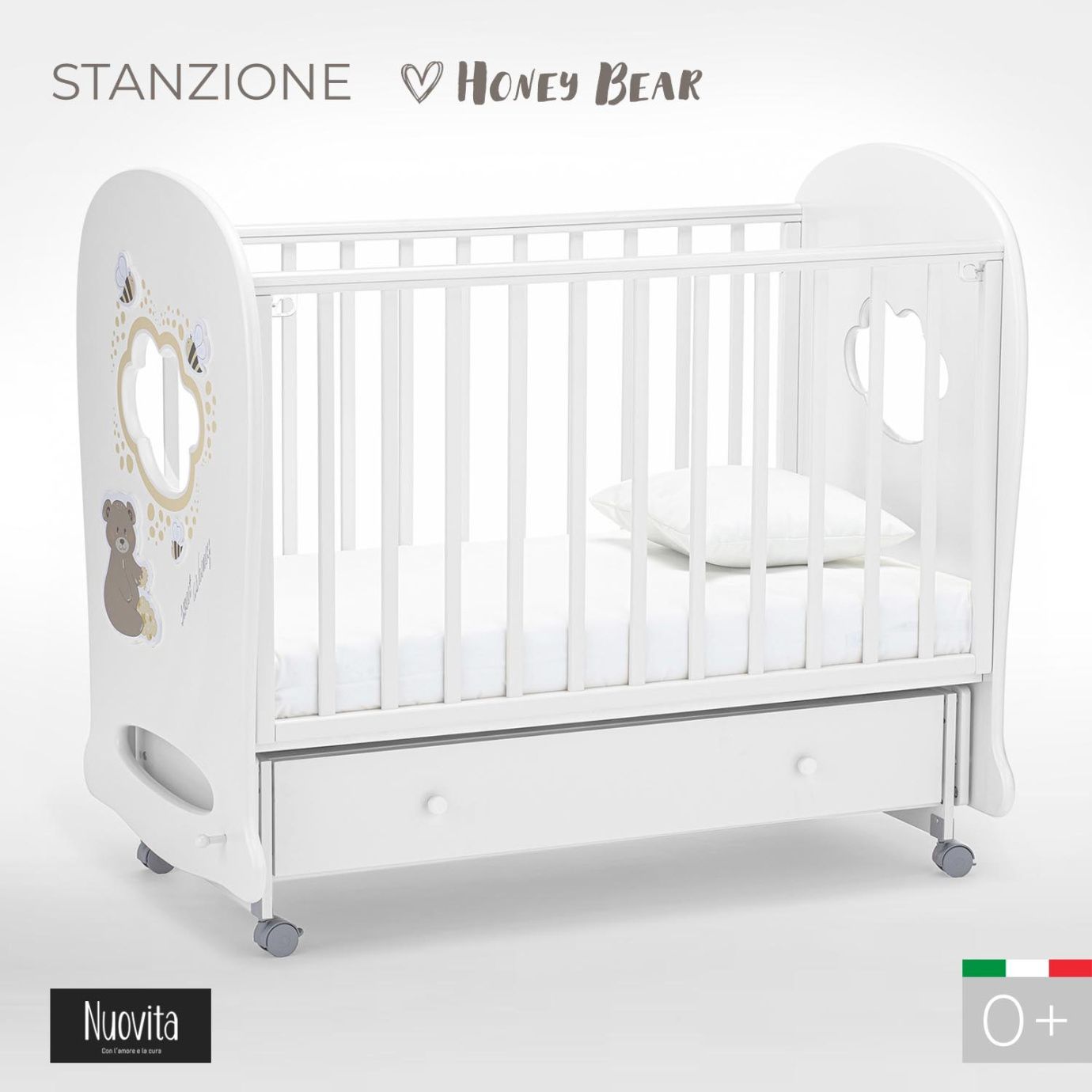 Детская коляска NUOVITA STANZIONE CUTE BEAR SWING 120X60