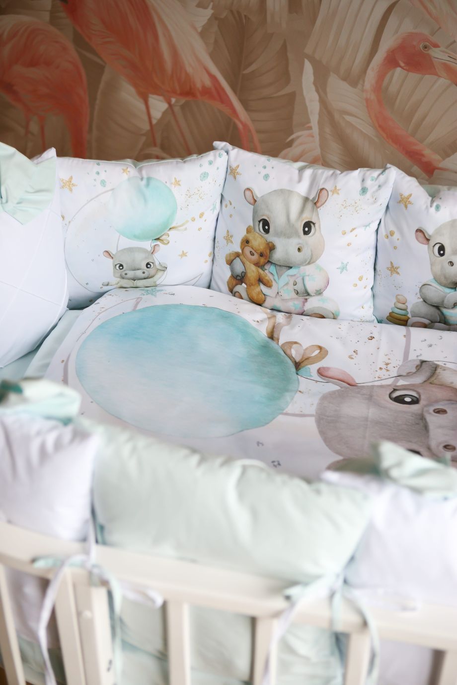 Комплект 17 предметов премиум "бегемотики"