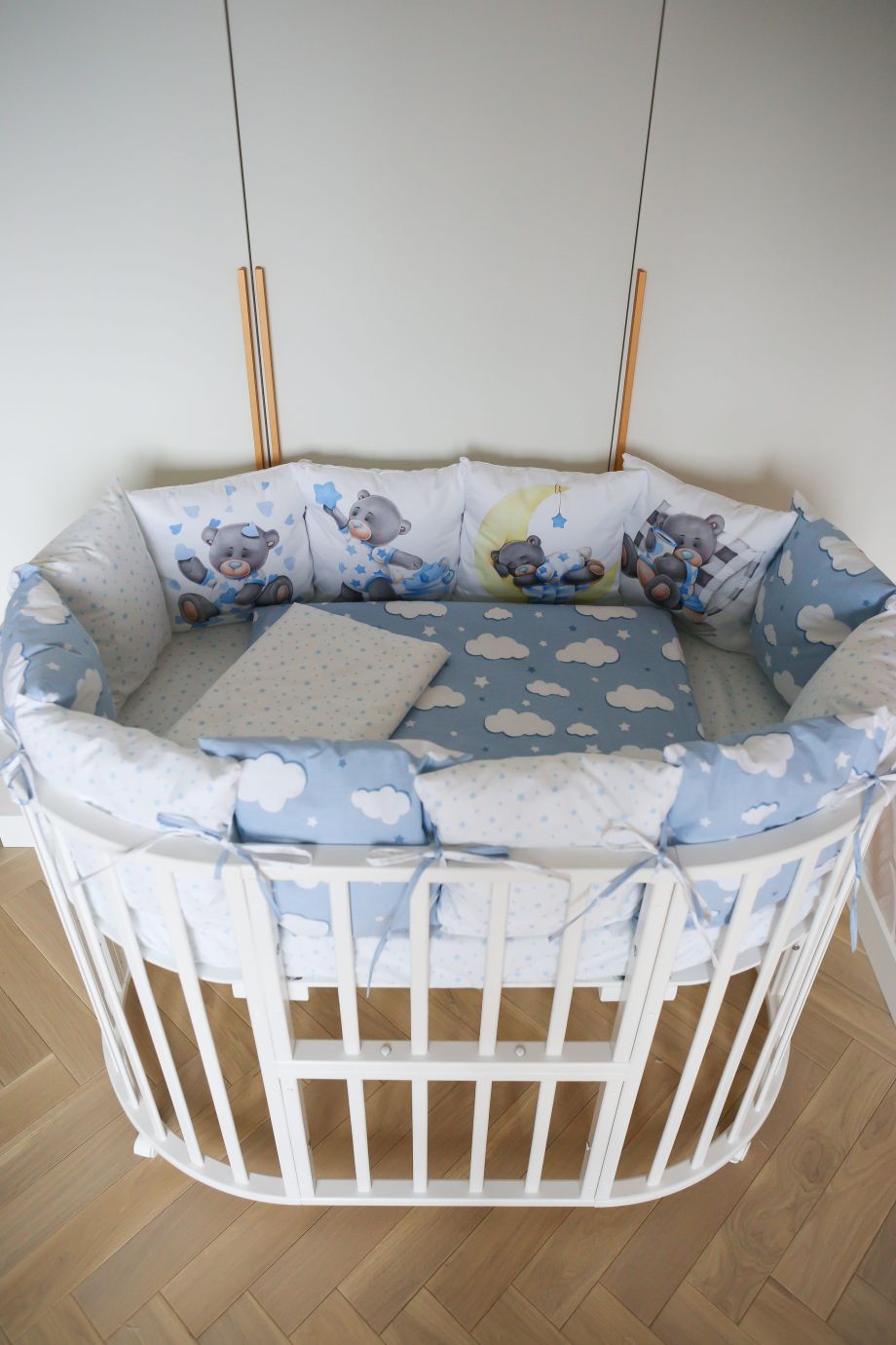 Комплект 17 предметов "малыш на луне голубой"