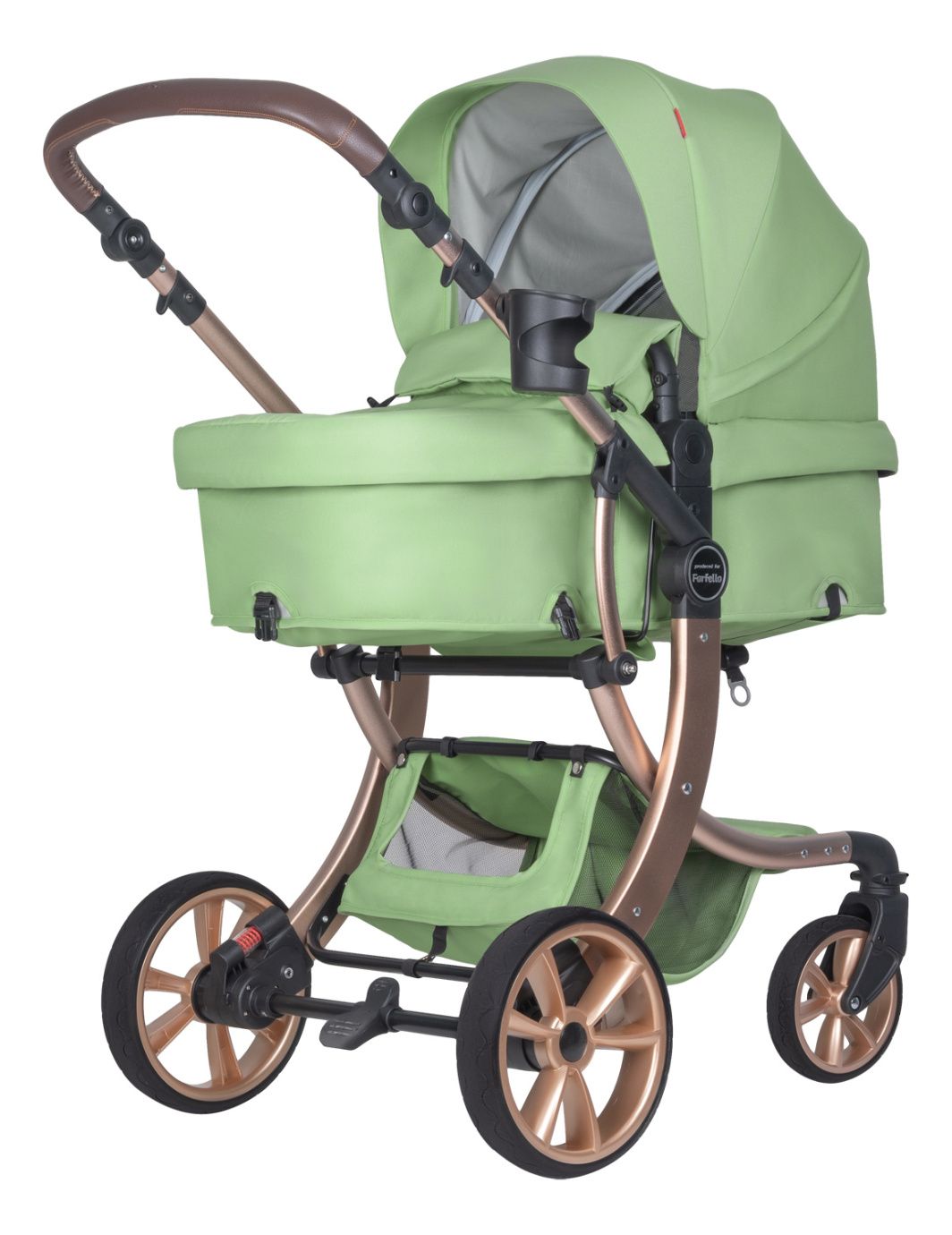 Коляска трансформер Aimile Original New Gold Базилик